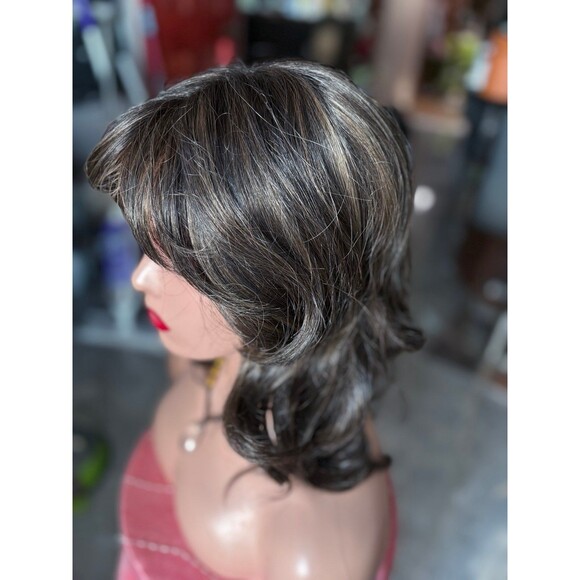 Belle tress “Simone” lux Handtied cap wig in color Coolest Ash Brown New